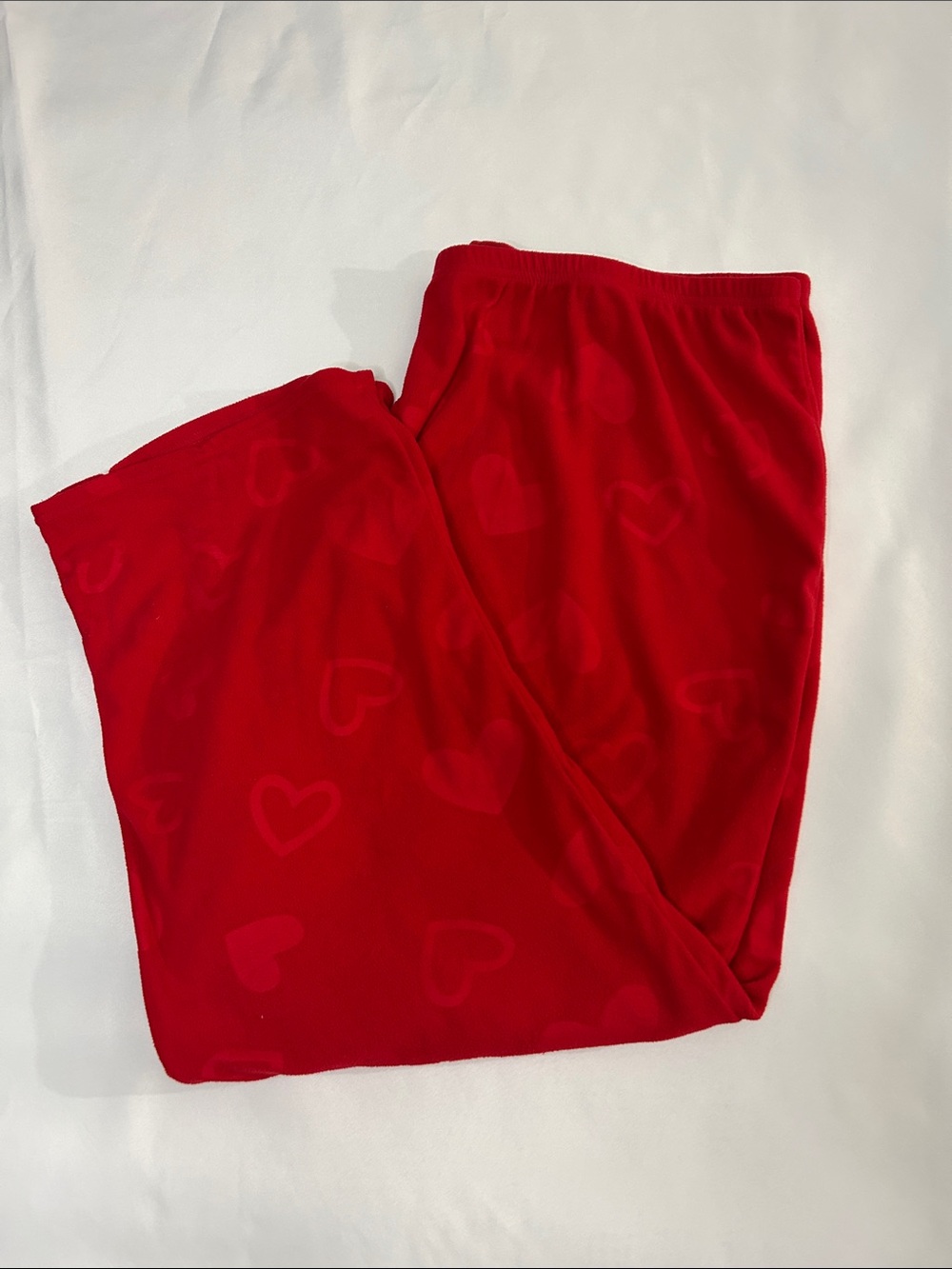 PINK Victoria's Secret Red Heart-Print Lounge Pants Cottagecore